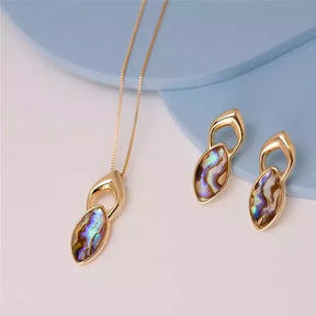 Conjunto Pedra Natural Abalone