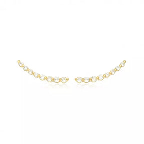 Brinco Ear Cuff Cristais