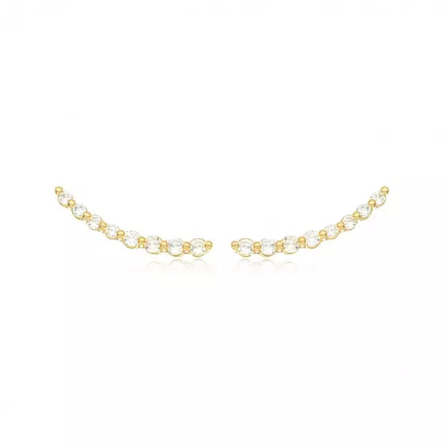 Brinco Ear Cuff Cristais